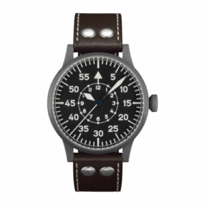 Laco Pilot Watch Original Leipzig Stainless Steel / Black 861747