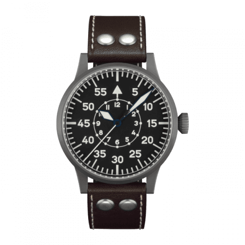 Laco Pilot Watch Original Leipzig Stainless Steel / Black 861747