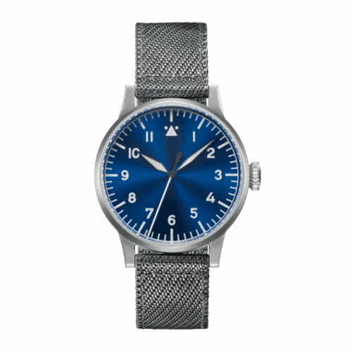 Laco Pilot Watch Original Münster Blaue Stunde Stainless Steel / Blue 862083