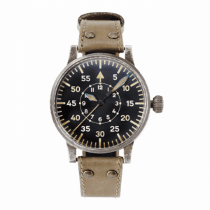 Laco Pilot Watch Original Replika 55 Erbstück Stainless Steel / Black 861941