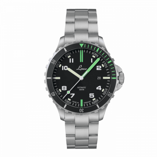 Laco Squad Watch Amazonas MB / Stainless steel / Black 862107.MB