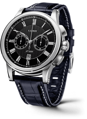 Leroy Automatic Deck Chronograph White Gold Black LL202/2