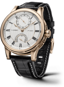 Leroy Automatic Deck Chronometer Pink Gold Silver LL201/1