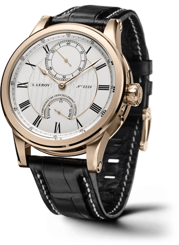 Leroy Automatic Deck Chronometer Pink Gold Silver LL201/1