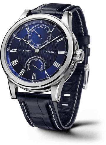 Leroy Automatic Deck Chronometer White Gold Blue LL200/3