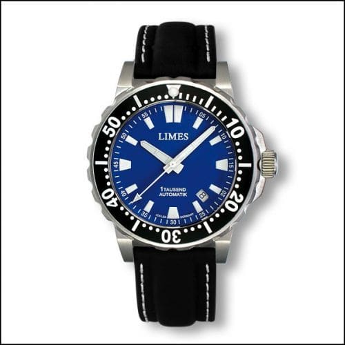 Limes 1Tausend Automatic Blue - Leather strap U8787-LA2.7