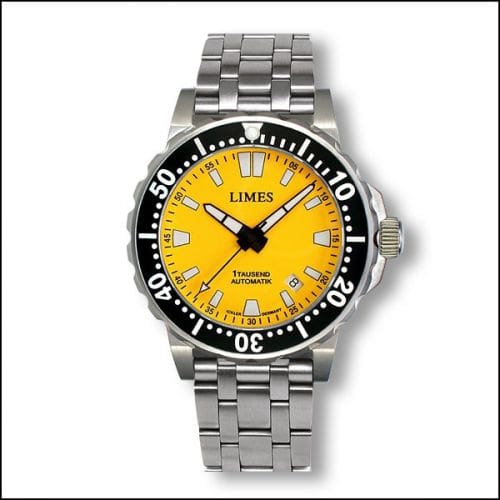 Limes 1Tausend Automatic Yellow - steel bracelet U8787B-LA2.5