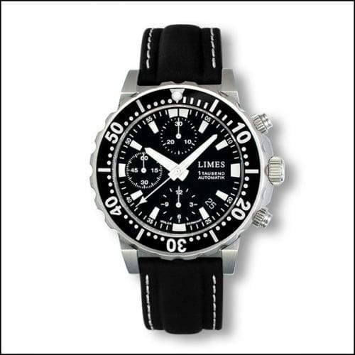Limes Endurance Chrono - Black / leather strap U8797-LC2.1