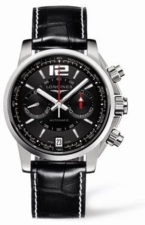 Longines Admiral Chronograph Black Strap L3.666.4.56.2