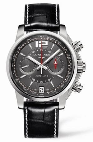 Longines Admiral Chronograph Grey Leather L3.666.4.79.2