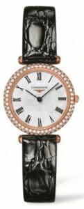 Longines Agassiz Pink Gold / Diamond / MOP / Strap L4.307.9.81.0