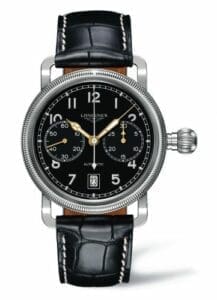 Longines Avigation Oversize Crown Single Push-Piece Chronograph L2.783.4.53.2