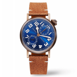 Longines Avigation Watch Type A-7 1935 41 Bronze / Blue / The Hour Glass L2.825.1.93.2