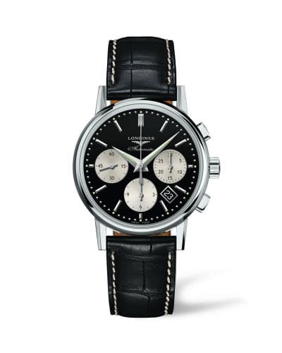 Longines Column-Wheel Chronograph Inverted Panda L2.733.4.92.0