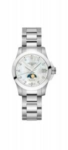Longines Conquest 29.5 Quartz Moonphase Stainless Steel / MOP / Bracelet L3.380.4.87.6