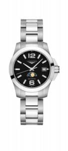 Longines Conquest 34 Quartz Moonphase Stainless Steel / Black / Bracelet L3.381.4.58.6