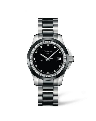 Longines Conquest 35 Quartz Ceramic Diamond L3.281.0.57.7