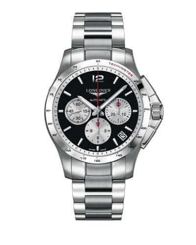 Longines Conquest Chronograph Automatic 44.5mm Black Panda L3.697.4.96.6