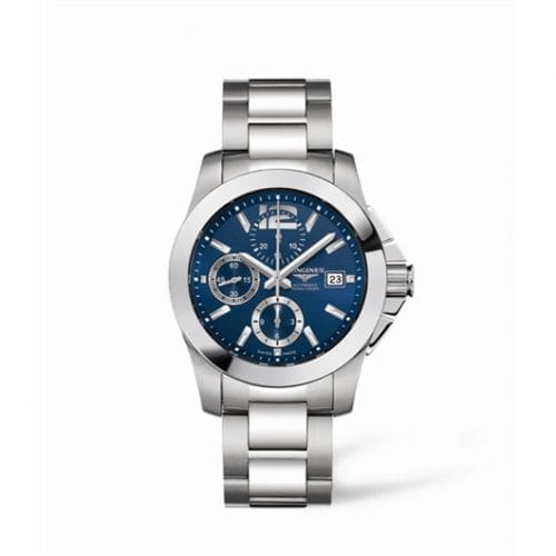 Longines Conquest Chronograph Blue Bracelet L3.662.4.96.6
