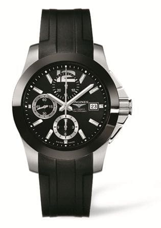 Longines Conquest Chronograph Ceramic Rubber L3.661.4.56.2