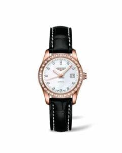 Longines Conquest Classic Automatic 29.5 Red Gold / Diamond / MOP L2.285.9.87.3
