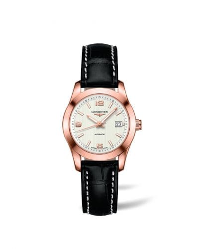 Longines Conquest Classic Automatic 29.5 Red Gold / White L2.285.8.76.3