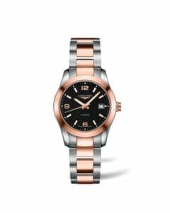 Longines Conquest Classic Automatic 29.5 Stainless Steel / Red Gold / Black / Bracelet L2.285.5.56.7