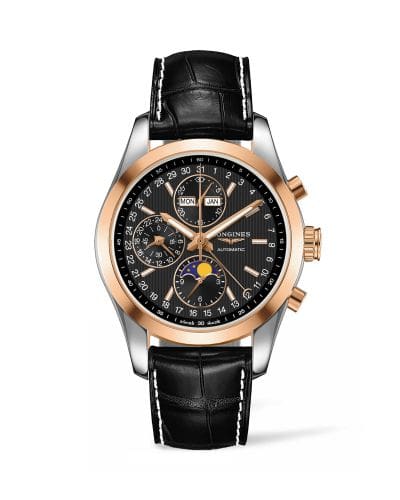 Longines Conquest Classic Moonphase Stainless Steel - Red Gold / Black L2.798.5.52.3