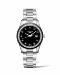 Longines Conquest Classic Quartz 34 Stainless Steel / Ceramic / Diamond / Black L2.387.0.57.6