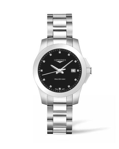 Longines Conquest Quartz 36 Stainless Steel / Black L3.378.4.57.6