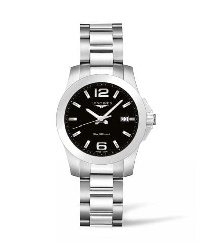 Longines Conquest Quartz 36 Stainless Steel / Black L3.378.4.58.6