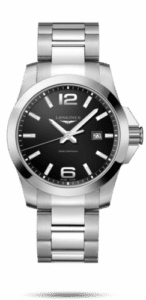 Longines Conquest Quartz 43 Stainless Steel / Black / Bracelet L3.760.4.56.6