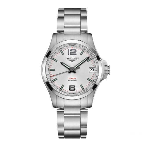 Longines Conquest V.H.P. 36 Stainless Steel / Silver / Bracelet L3.316.4.76.6