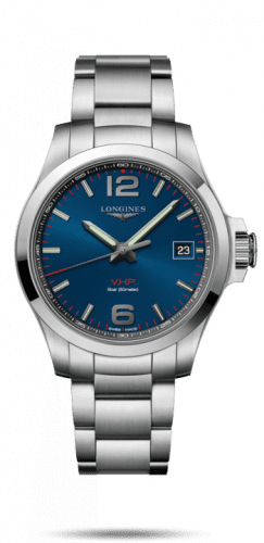 Longines Conquest V.H.P. 41 Stainless Steel / Blue / Bracelet L3.716.4.96.6