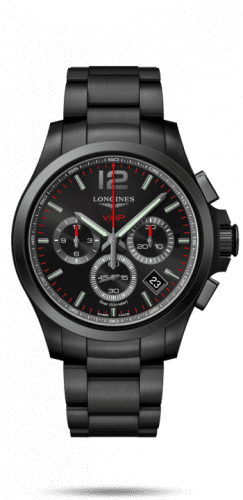 Longines Conquest V.H.P. Chronograph 42 PVD / Black / Bracelet L3.717.2.56.6