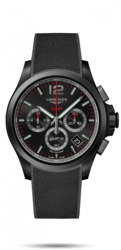 Longines Conquest V.H.P. Chronograph 42 PVD / Black / Rubber L3.717.2.56.9