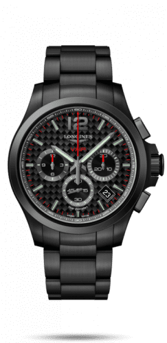 Longines Conquest V.H.P. Chronograph 42 PVD / Carbon / Bracelet L3.717.2.66.6