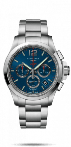 Longines Conquest V.H.P. Chronograph 42 Stainless Steel / Blue / Bracelet L3.717.4.96.6