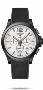 Longines Conquest V.H.P. Chronograph 44 PVD / Silver / Rubber L3.727.2.76.9