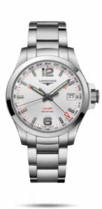 Longines Conquest V.H.P. GMT 41 Stainless Steel / Silver / Bracelet L3.718.4.76.6