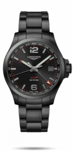 Longines Conquest V.H.P. GMT 43 PVD / Black / Bracelet L3.728.2.56.6