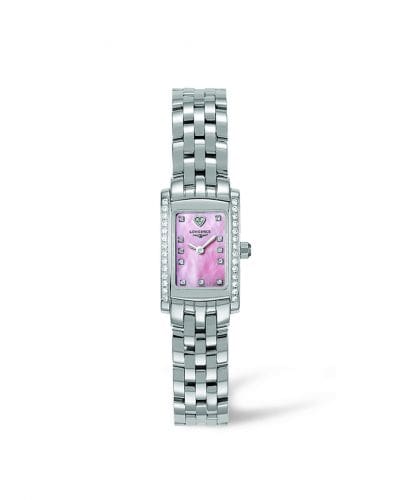Longines DolceVita 16 Quartz Stainless Steel Diamond Pink L5.158.0.93.6