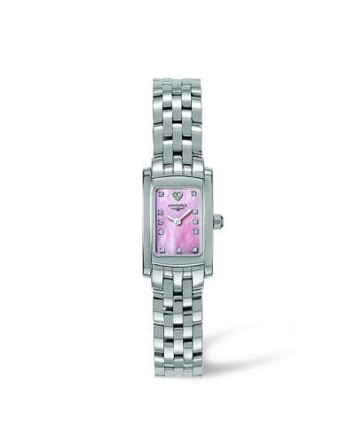 Longines DolceVita 16 Quartz Stainless Steel Pink MOP L5.158.4.93.6