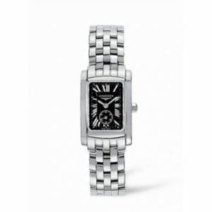 Longines DolceVita 20 Quartz Stainless Steel Black Roman L5.155.4.79.6