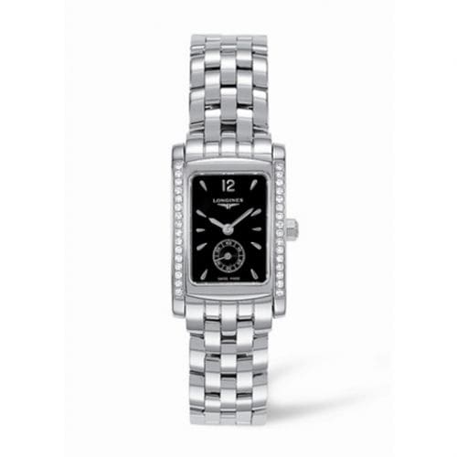 Longines DolceVita 20 Quartz Stainless Steel Diamond Black L5.155.0.76.6