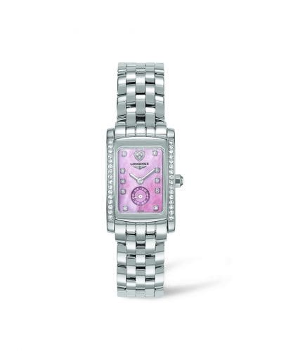Longines DolceVita 20 Quartz Stainless Steel Diamond Pink L5.155.0.93.6