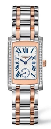 Longines DolceVita 20 Quartz Two Tone Pink Diamond L5.155.5.79.7