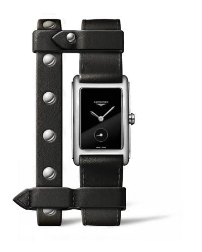 Longines DolceVita 23 Quartz Stainless Steel / Black / Yvy Leather L5.512.4.59.2