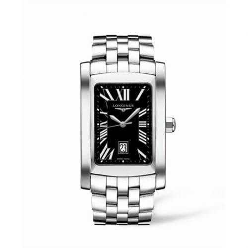 Longines DolceVita XL Stainless Steel Black Roman L5.686.4.79.6