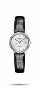 Longines Elegant Collection 25.5 Automatic Stainless Steel / Diamond / MOP / Strap L4.309.0.87.2